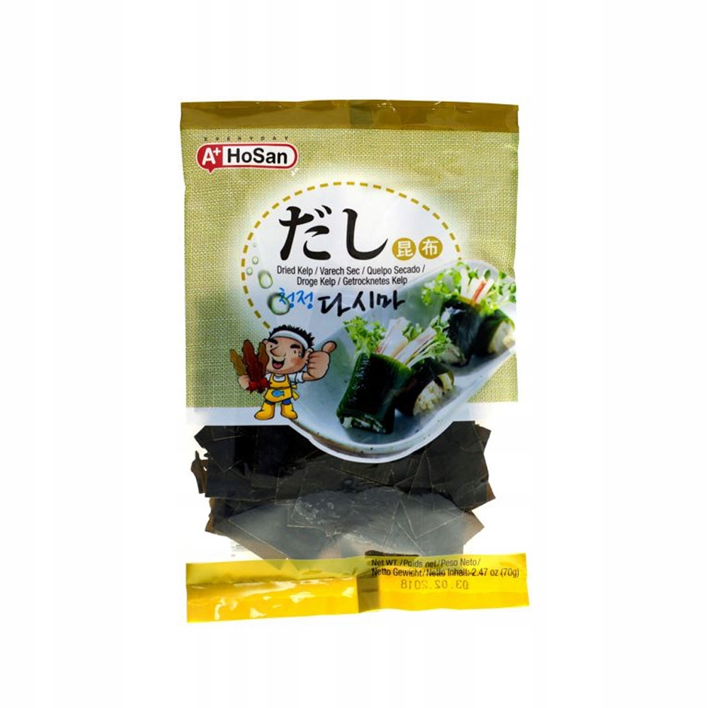 

Suszone Wodorosty Kombu Dashima Kelp 70g HoSan A+