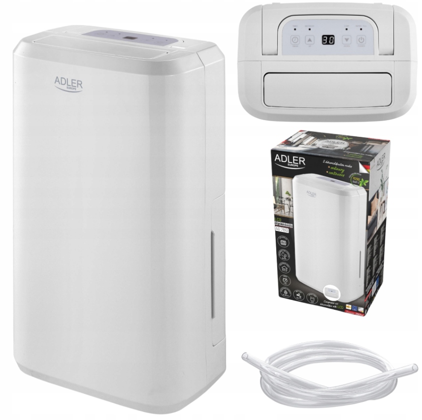 Kondenzační odvlhčovač vzduchu Pohlcovač vlhkosti 10L/24H AD7861