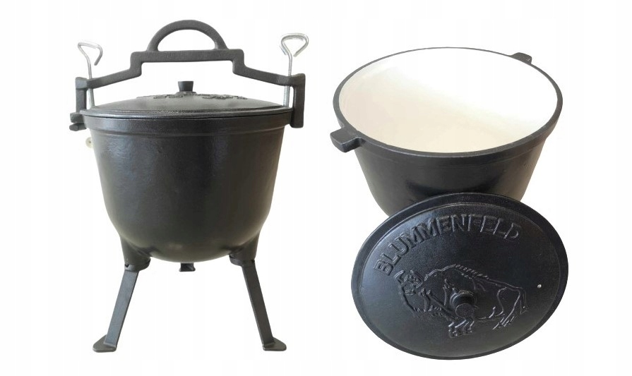 KOCIOŁEK ŻELIWNY EMALIOWANY BLUMMENFELD 10L