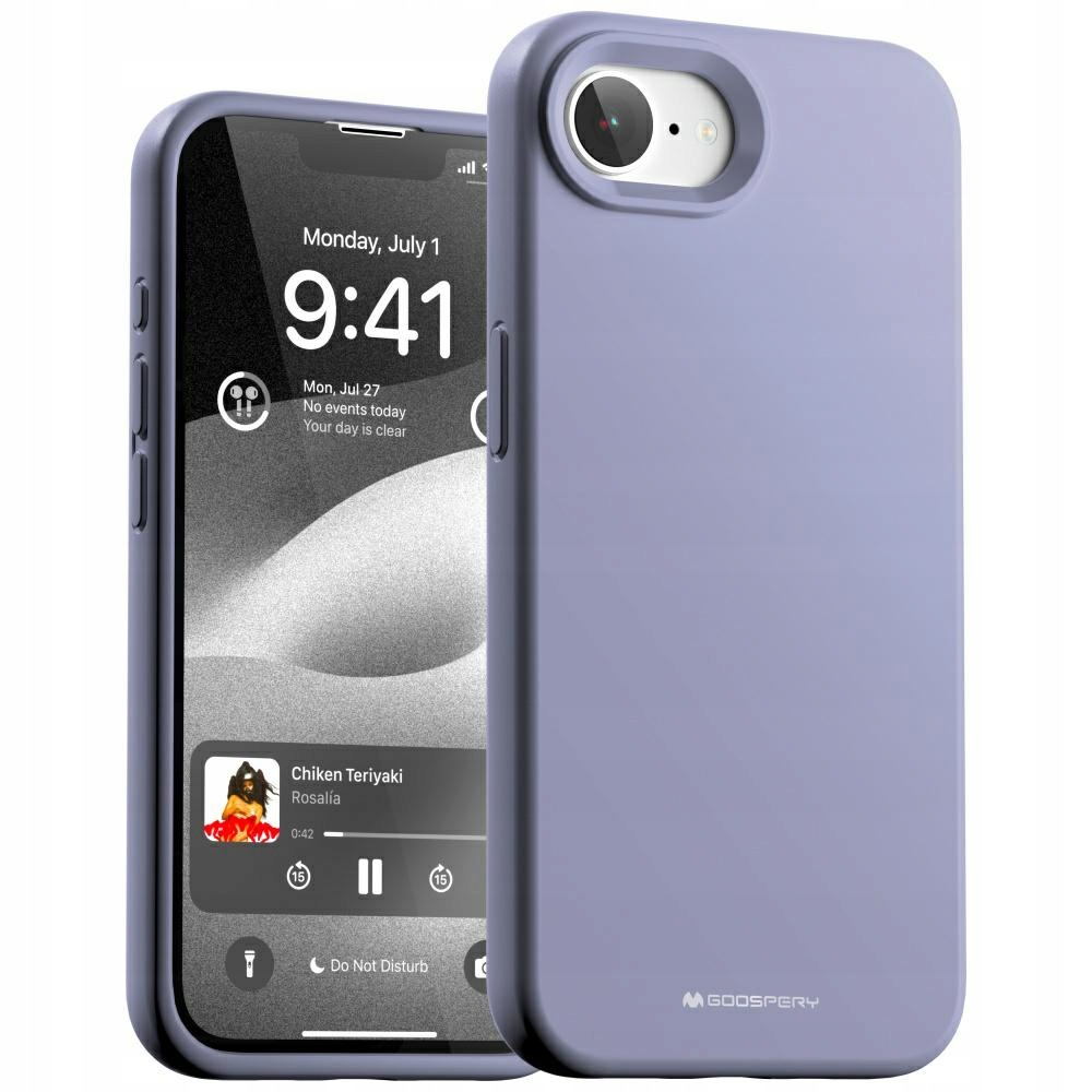 Mercury Silicone do iPhone 16e / 17e Lawendowy