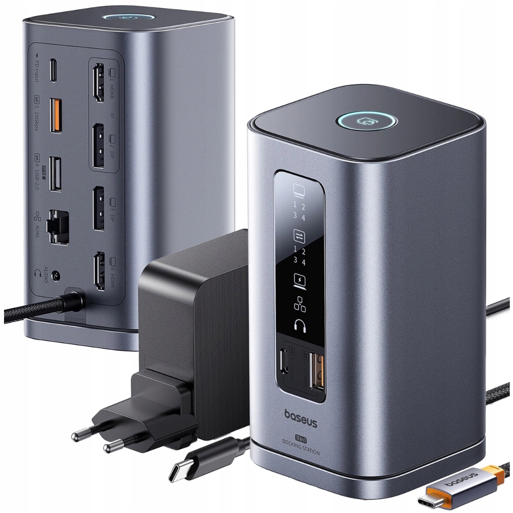 Dokovací Stanice Baseus Hub 11v1 Usb-c Pd Hdmi Dp Usb-a Usb-c RJ45 Mini Jack