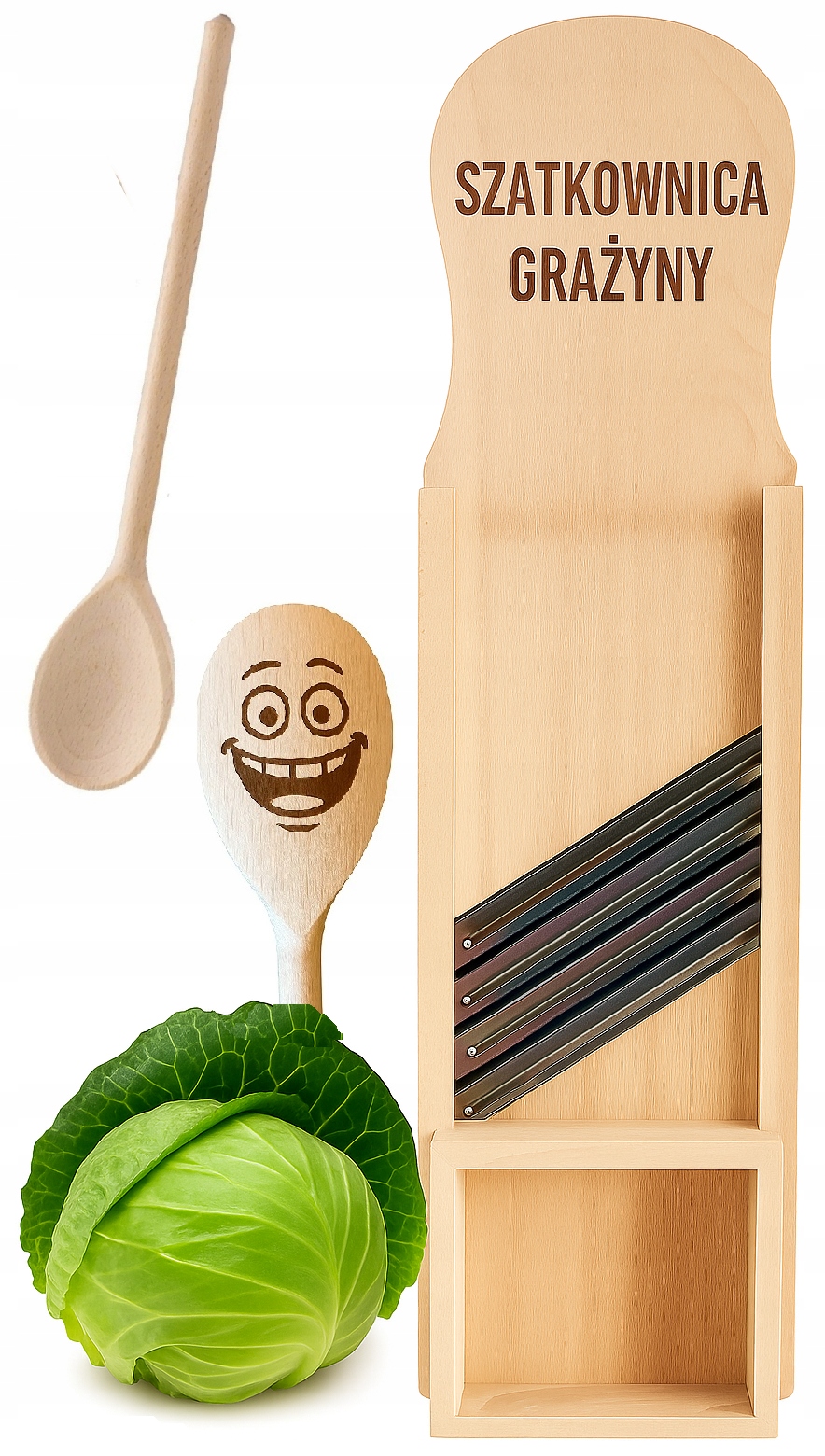 XXL kráječ s vaším jménem! XXL kráječ z bukového dřeva Lžíce