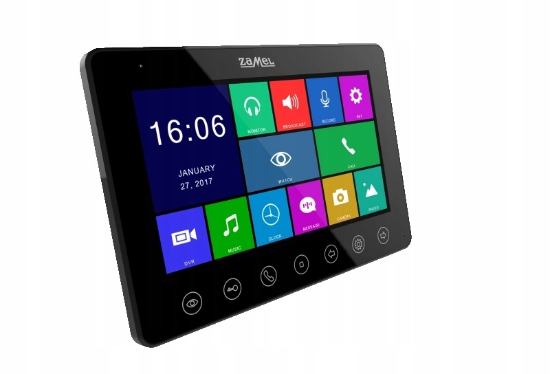 Video monitor pre videodomofón Brána a brána Čierna čítačka kariet Sd