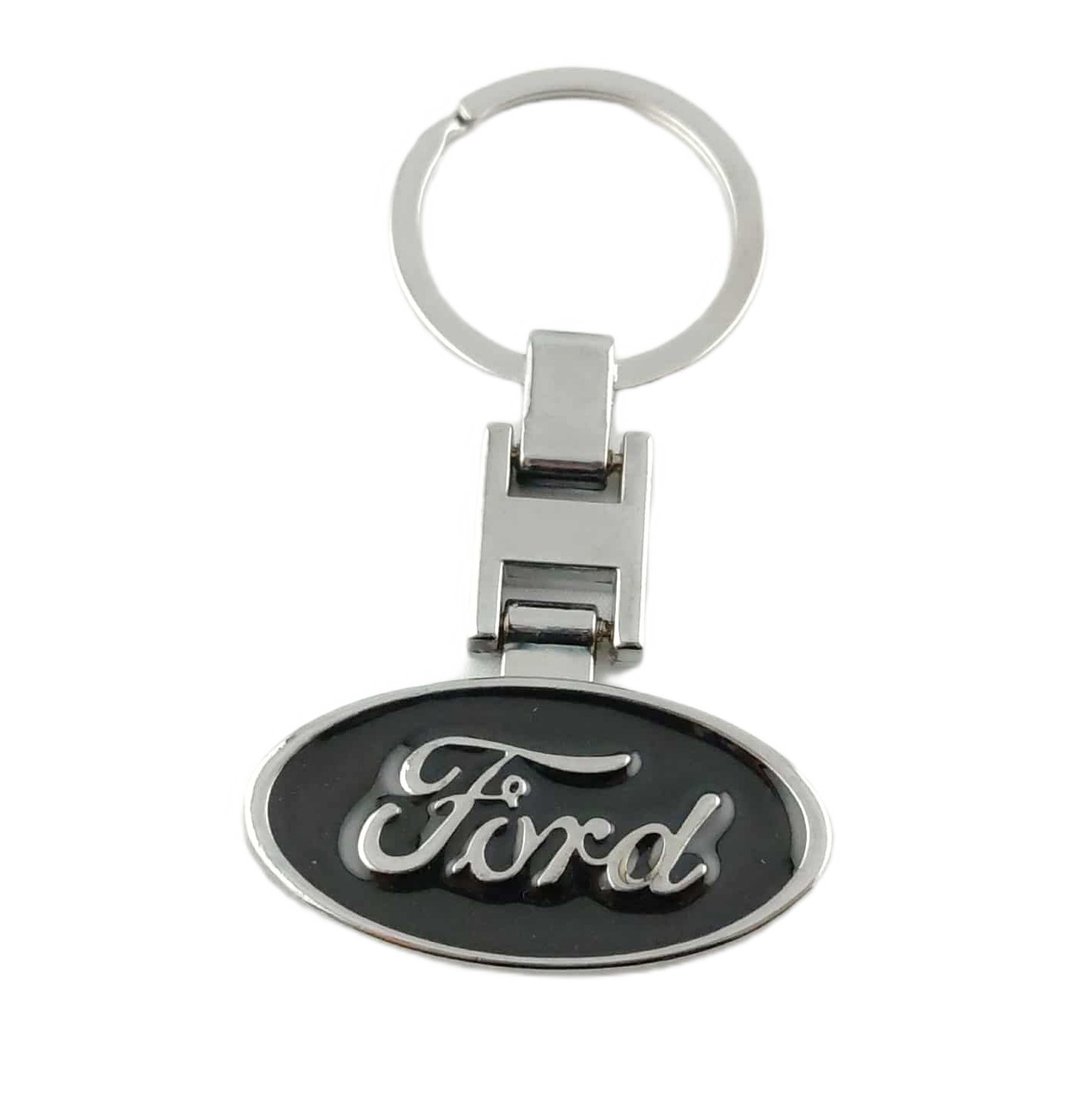 Ford Brelok Breloczek Metalowy Czarny Do Kluczy K25 Poziomy