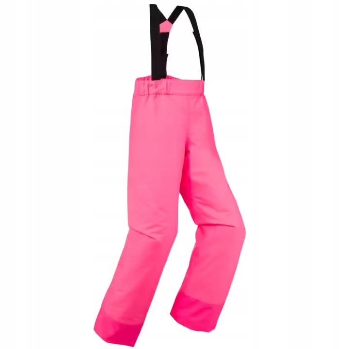 CIEPŁE Z REGULOWANYMI ODPINANYMI SZELKAMI SPODNIE NARCIARSKIE DLA DZIECI