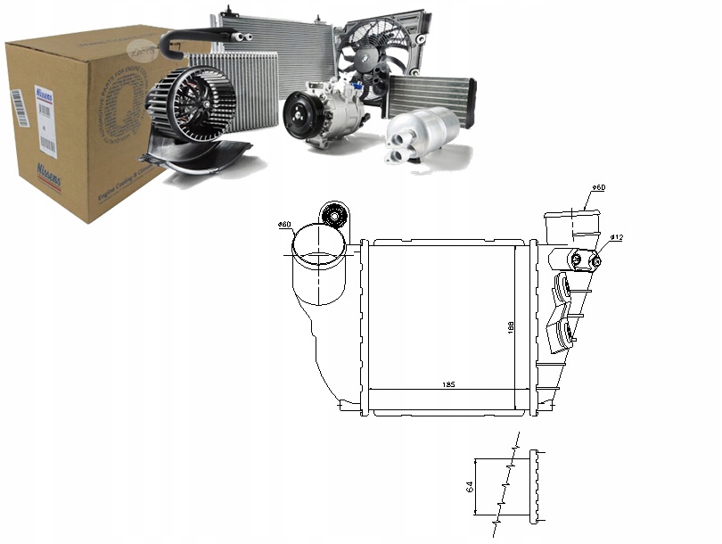 Nissens Intercooler Audi A3 1.8T (8L1)
