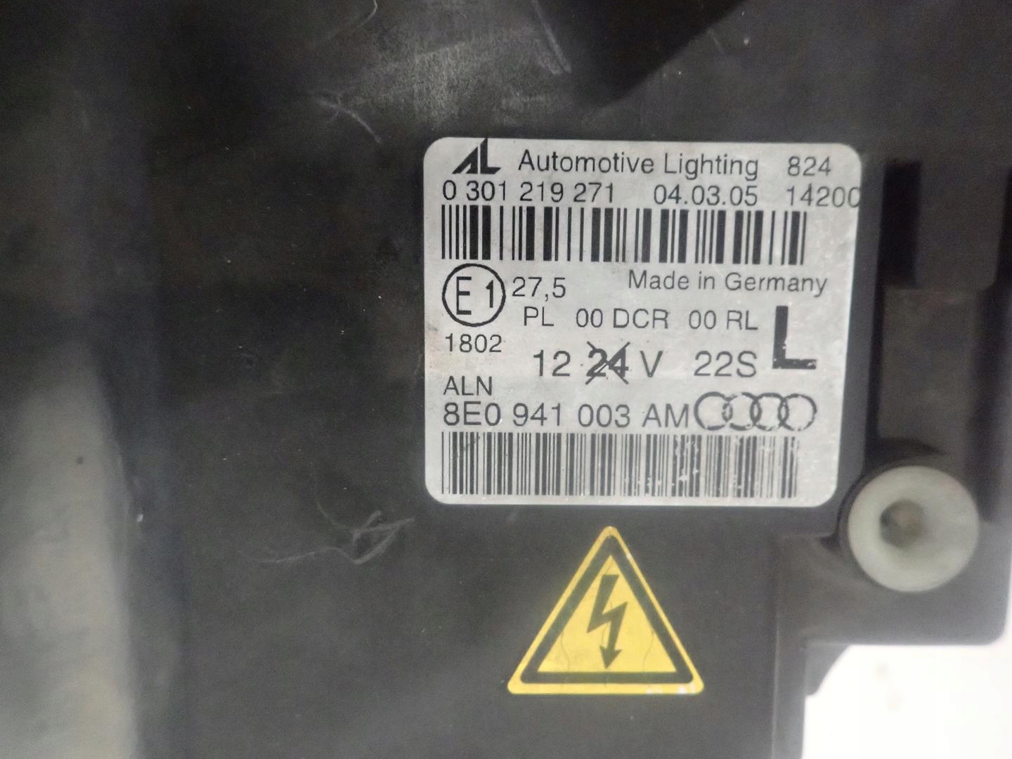 light front left AUDI A4 B7 2005-2008 BI-XENON
