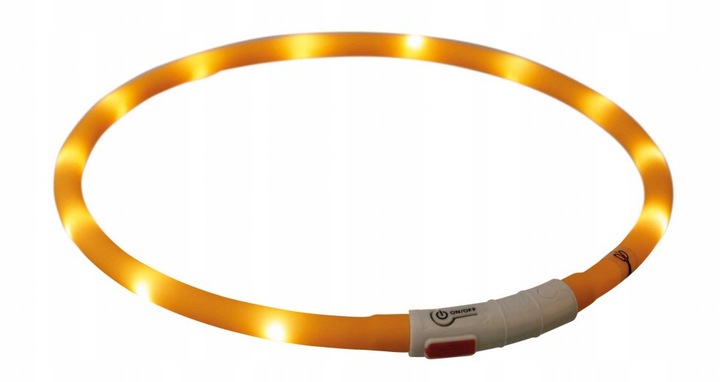 ŚWIECĄCA OBROŻA LED DLA PSA TRIXIE KOLOR POMARAŃCZ