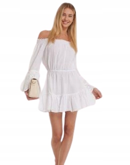 Trendyol Šaty Bílé Dámské 34 Cln