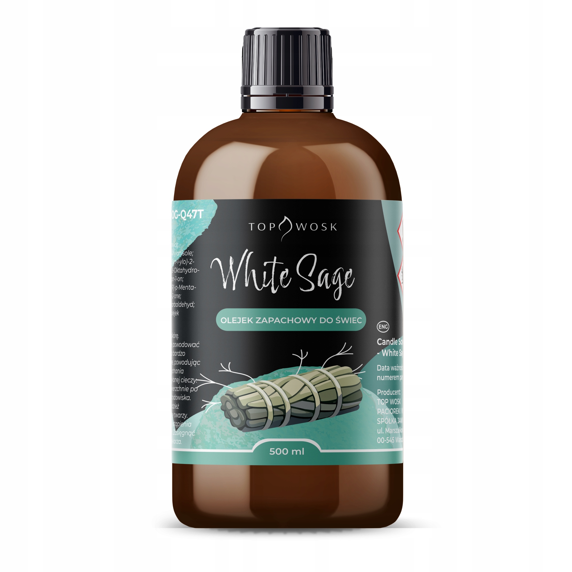 Vonný olej na svíčky White Sage 500 ml vůně do parafínového vosku