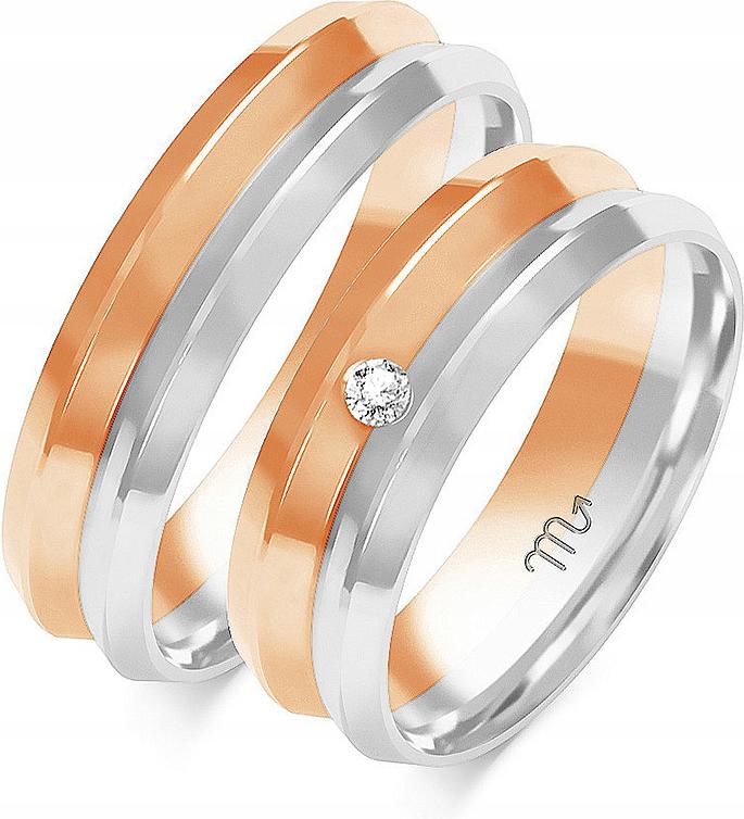 Prsten ze zlata gravírování jemný 585 r 14 15 16 svatební dámský pánský 14k