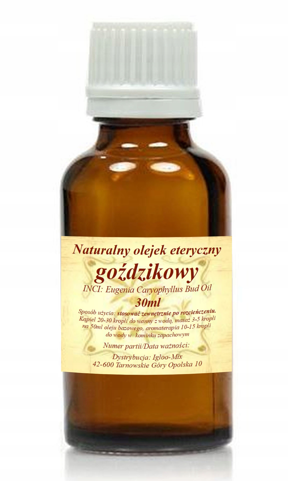 

Olejek Eteryczny Goździkowy 30ml