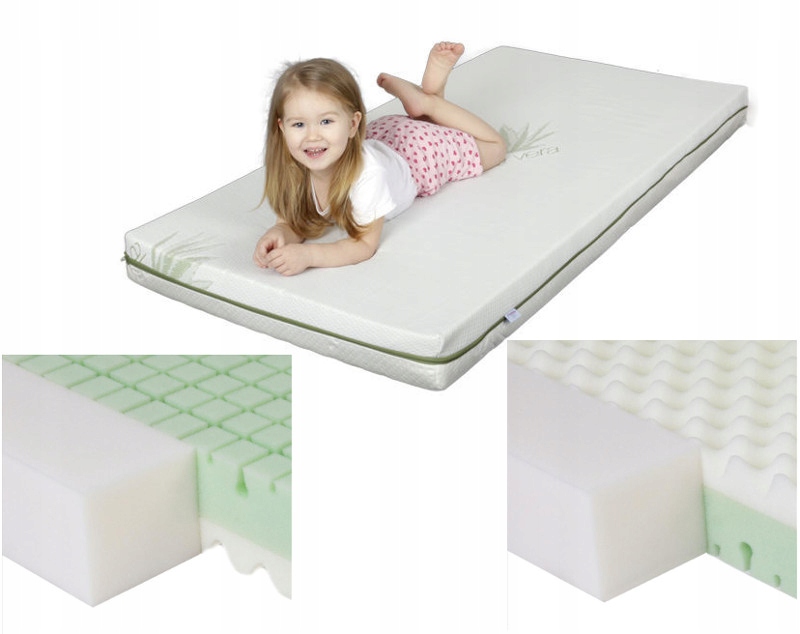 Materac Eco Green średni 120 x 60 x 10 cm