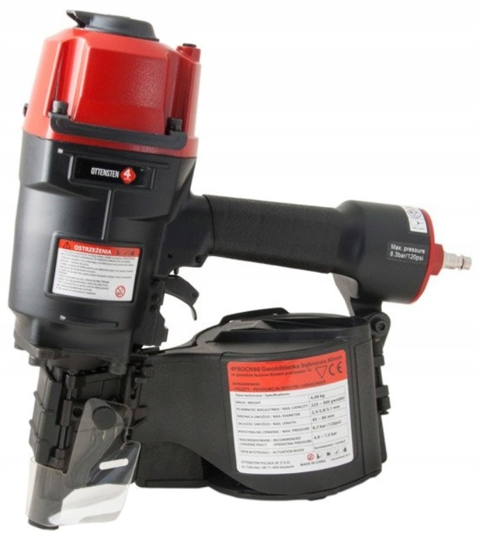 GWOŹDZIARKA BĘBNOWA 80mm 4PROCN80 OTTENSTEN