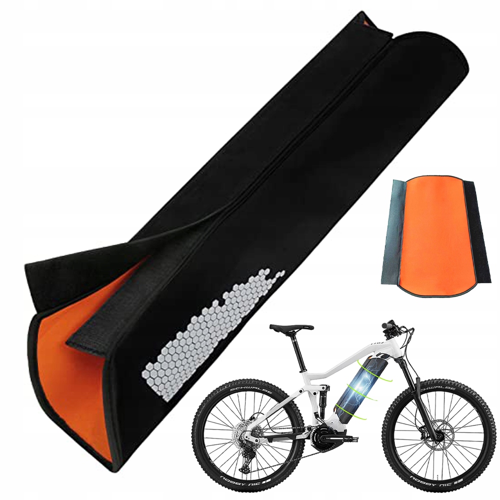 Pokrowiec Na Baterię Roweru Elektrycznego Zimowy Neopren Odblaskowy 30-41CM