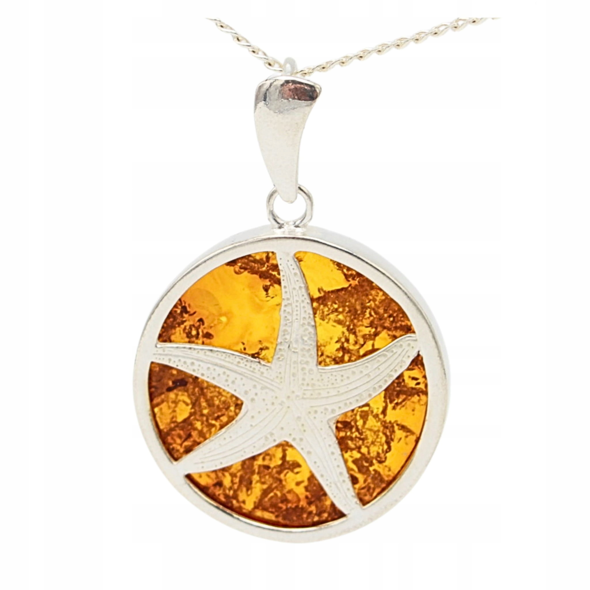 Přívěsek Z Jantaru stříbrný Stříbro 925 jantar řetízek Přívěsek