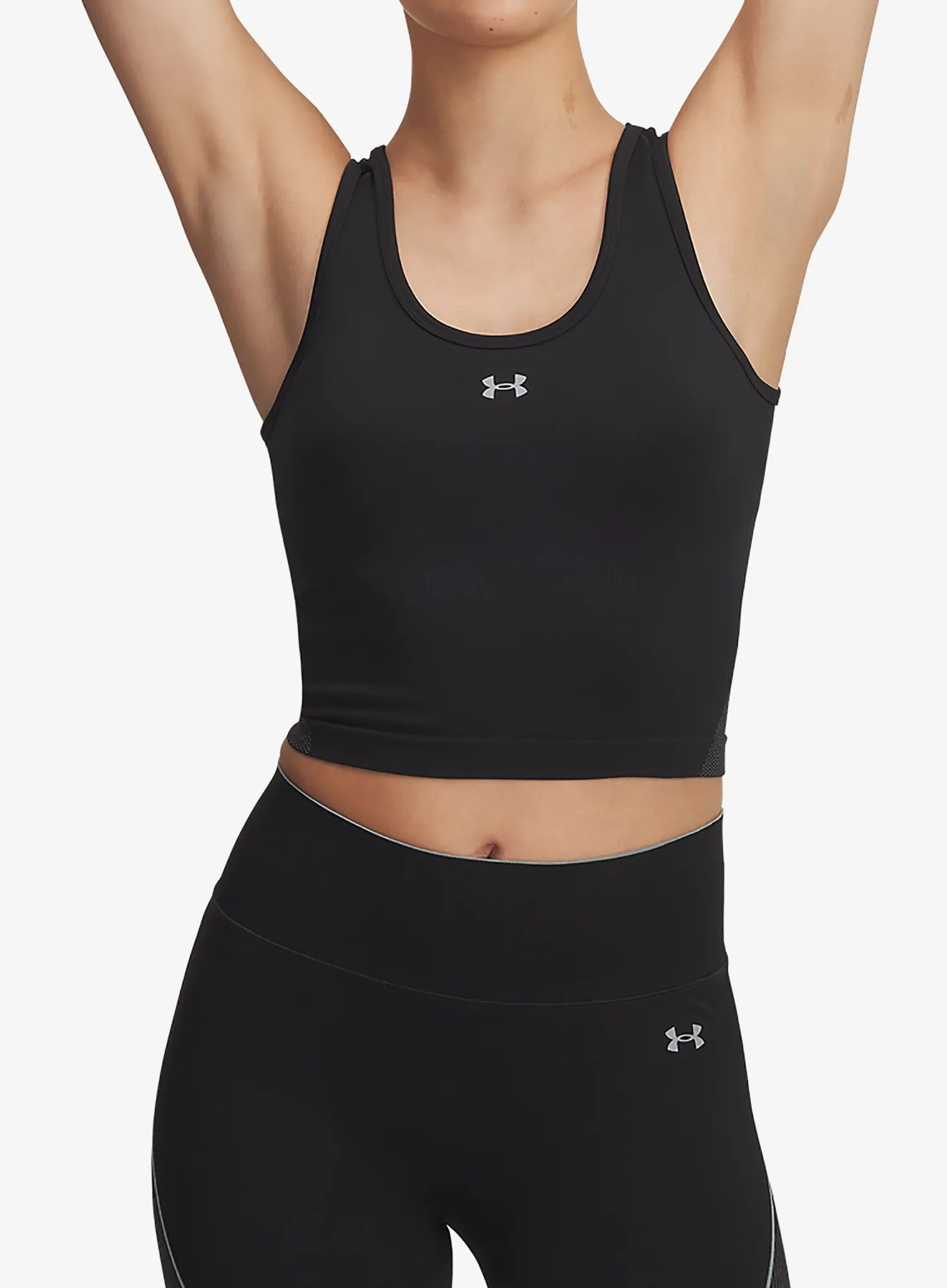 Dámské tílko Under Armour Vanish Seamless Tank černá/ocelová/ocelová Xs