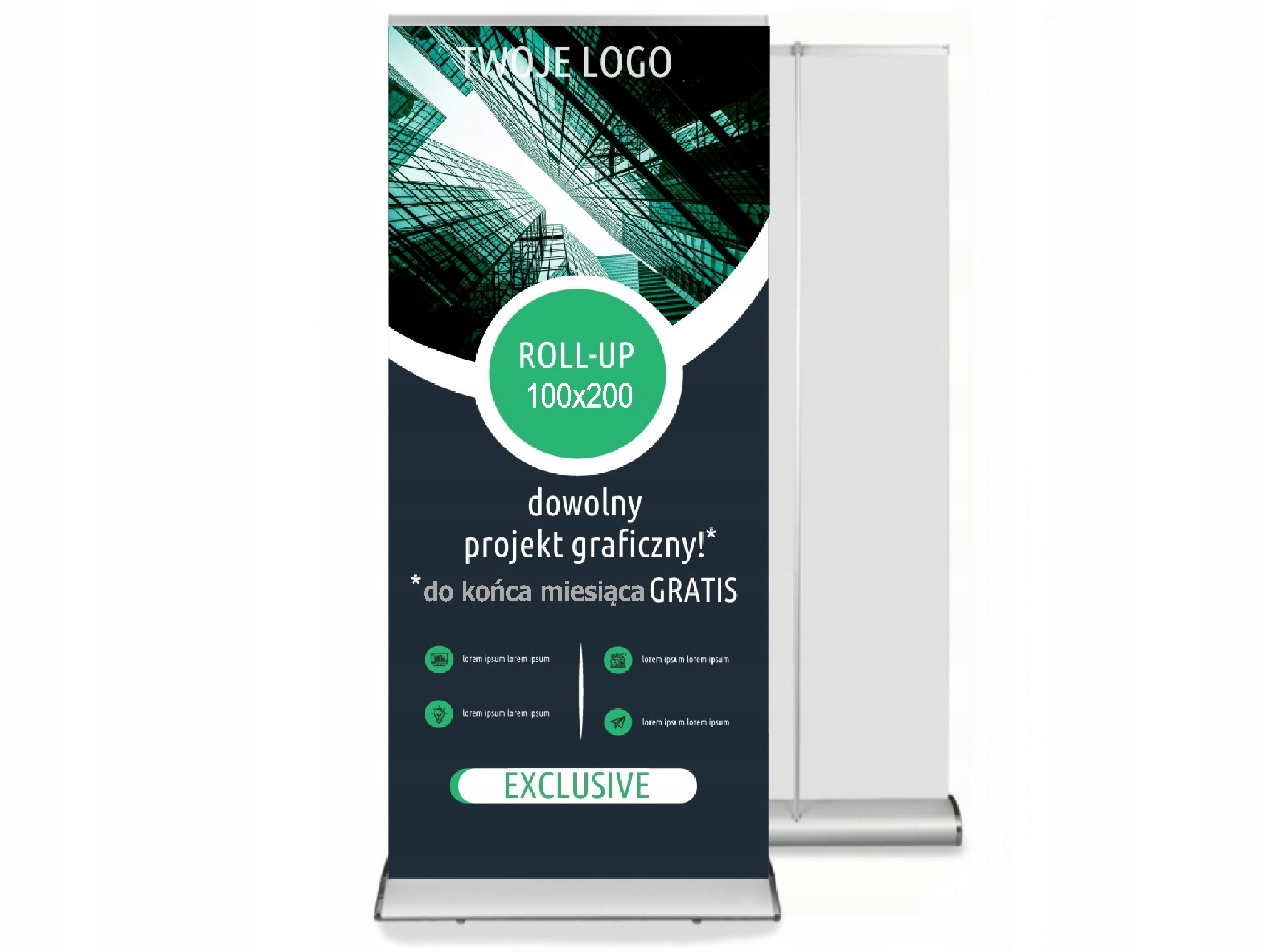 ROLL-UP EXCLUSIVE 100x200 BLOCKOUT PREMIUM