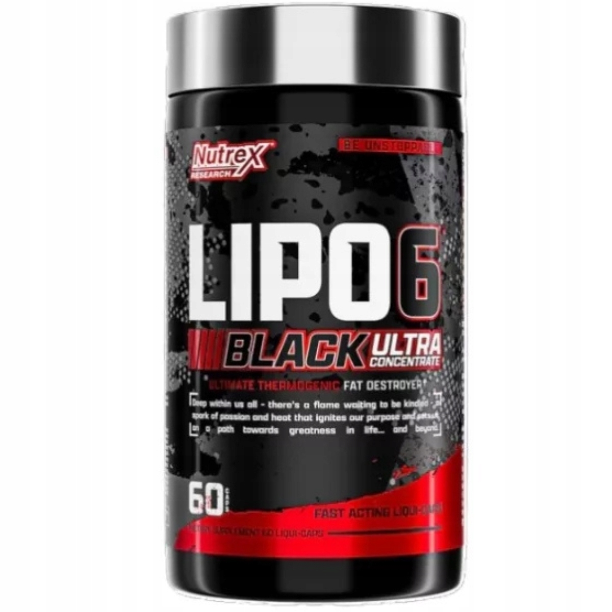Nutrex Lipo 6 Black Ultra Concentrate Silný Spalovač Tuků 60 kapslí