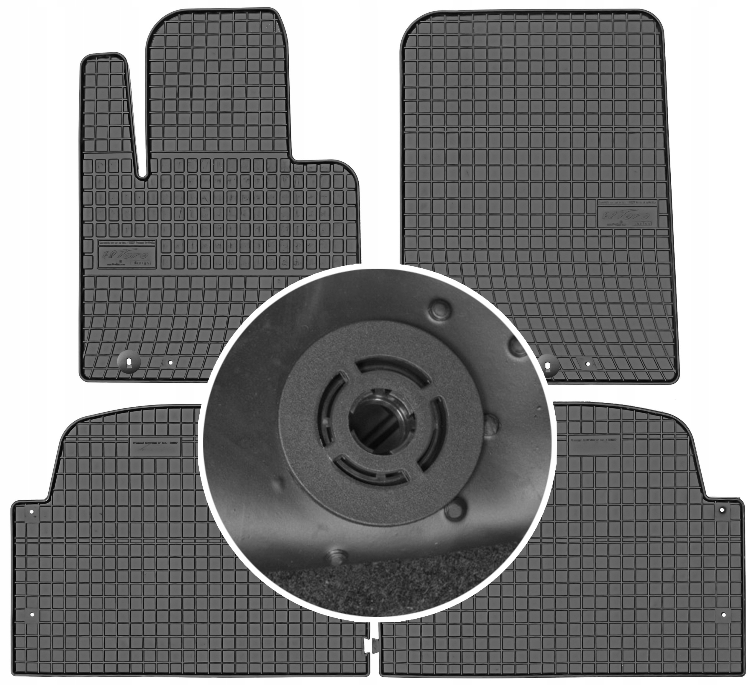 Килимки Маггрупа резинові 546047 4 el.