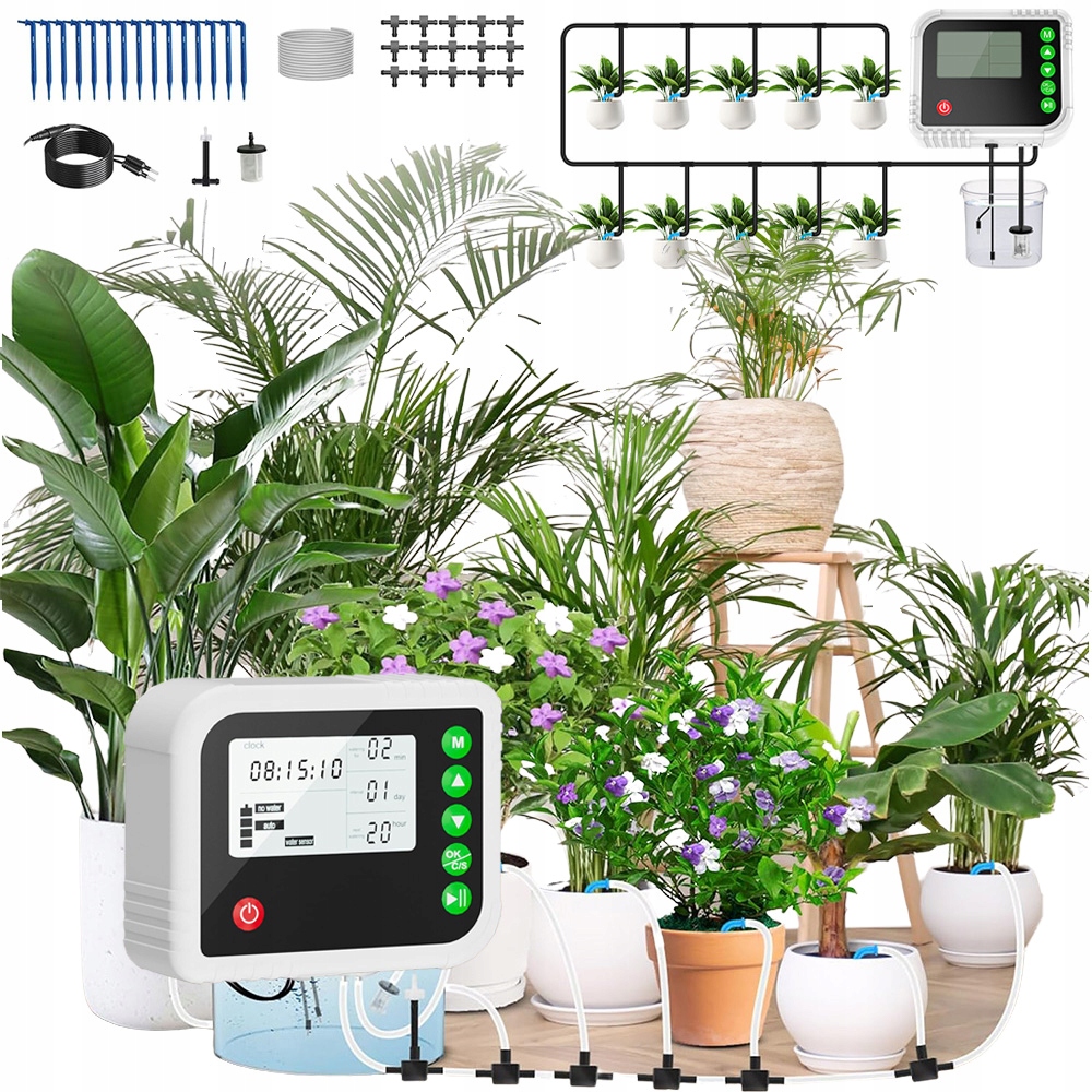 Automatický Systém Zavlažování Čerpadlem Pro Rostliny V Květináčích, Sada