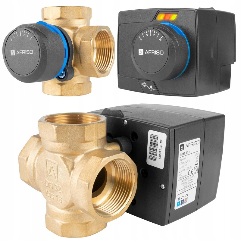 Sada Pohon 3 Bodový Afriso Arm 343 4-CESTNÝ Ventil 5/4 Palec Arv 485