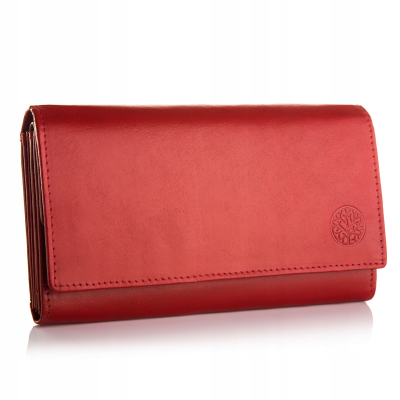 Betlewski portfel damski skórzany duży szeroki ochrona Rfid karty zdjęcie