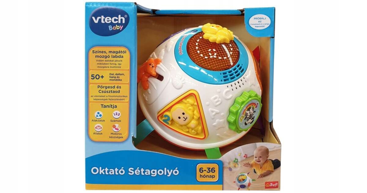 Vtech Węgierska Hula Kula Oktató Sétagolyó kula do nauki chodzenia dzieci