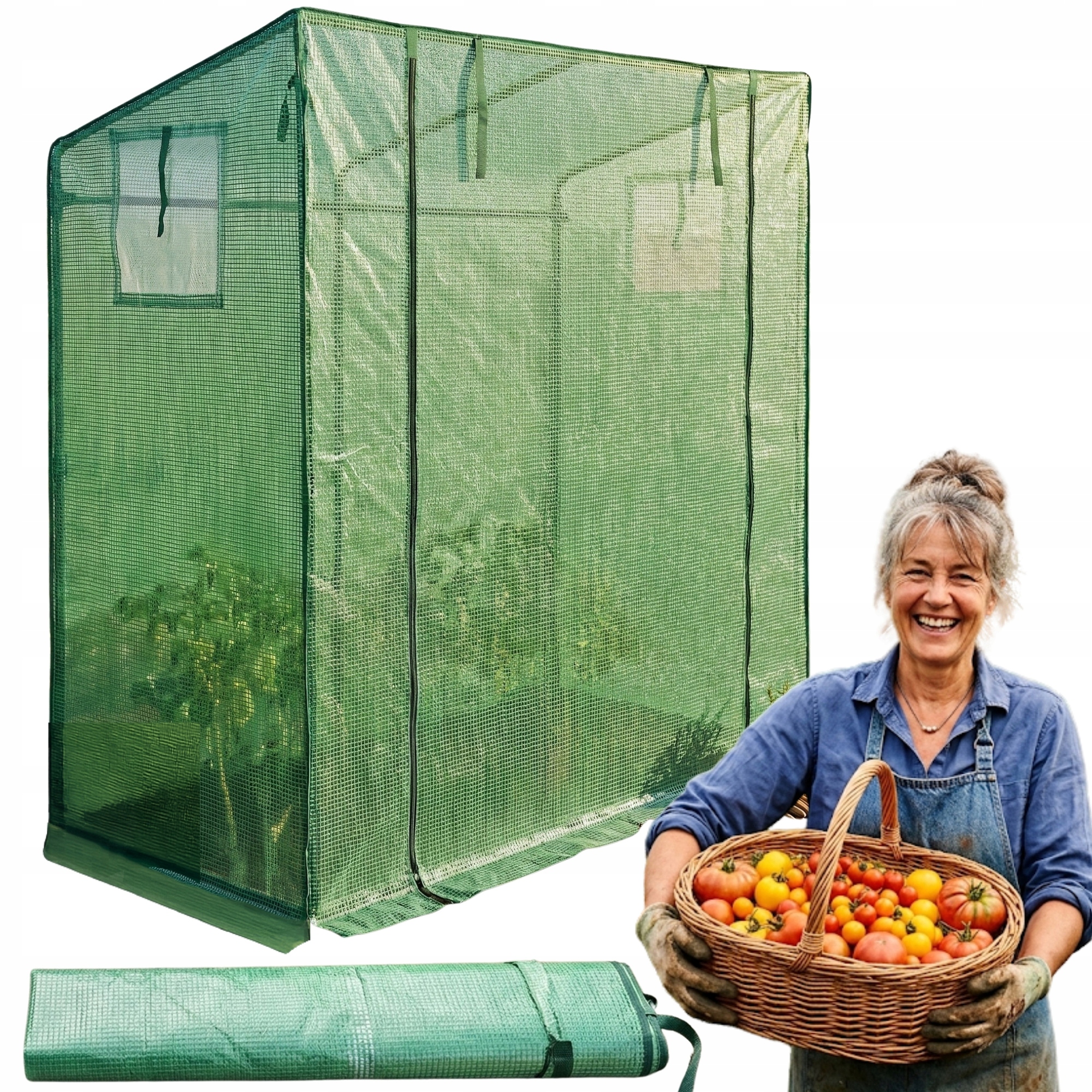 Fóliový Skleník 200X77X160 CM Ocel S Práškovým Nástřikem Fólie Pe