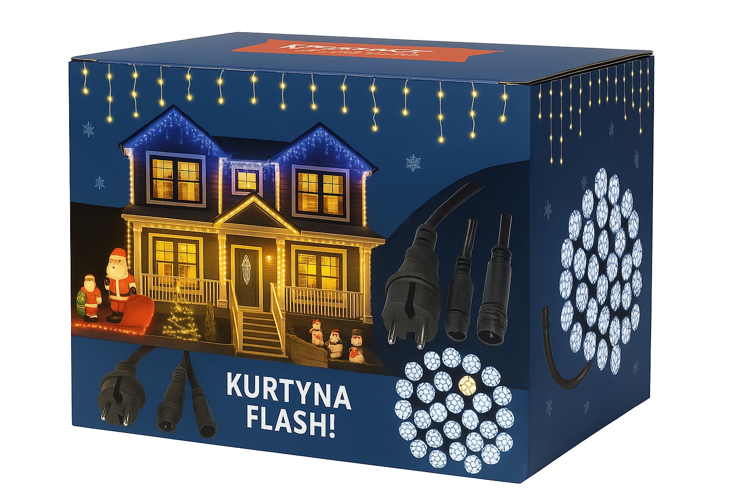 Led svetelná clona 440 Cencúle Biele Studené Flash Vonkajšie IP44 31,7 m