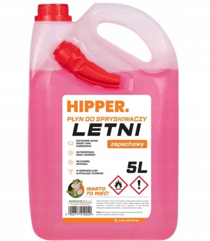 

Płyn letni do spryskiwaczy zapachowy Hipper 5l