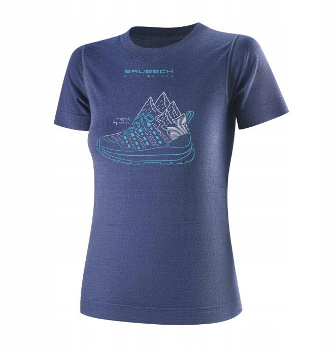 Koszulka damska krótki rękaw T-shirt Brubeck Outdoor Wool Wełna Merino M