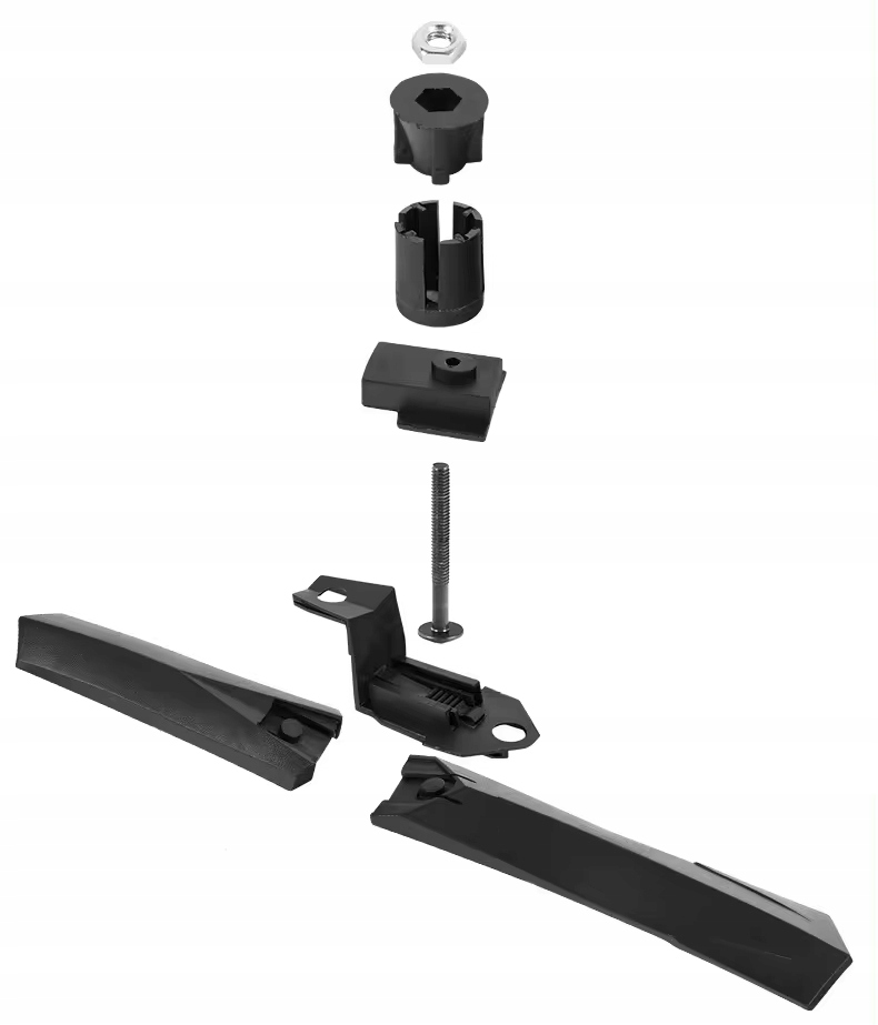 BŁOTNIKI ROWEROWE NA ROWER 26/28 PRO PRZÓD+TYŁ KOMPLET CHLAPACZE MTB CZARNY Marka Unitec