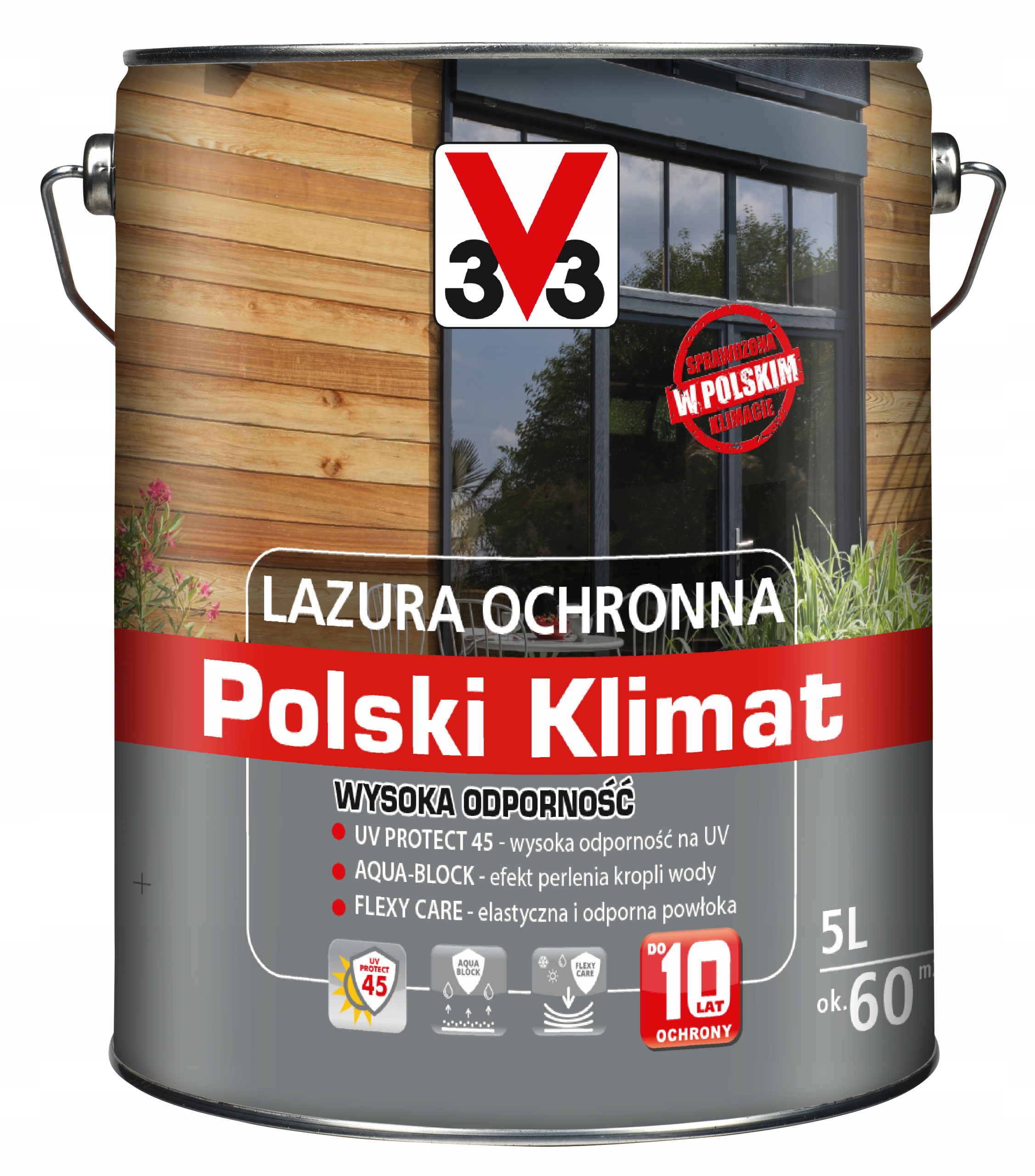 V33 LAZURA POLSKI KLIMAT 10 LAT SOSNA SKANDYNAW 5L