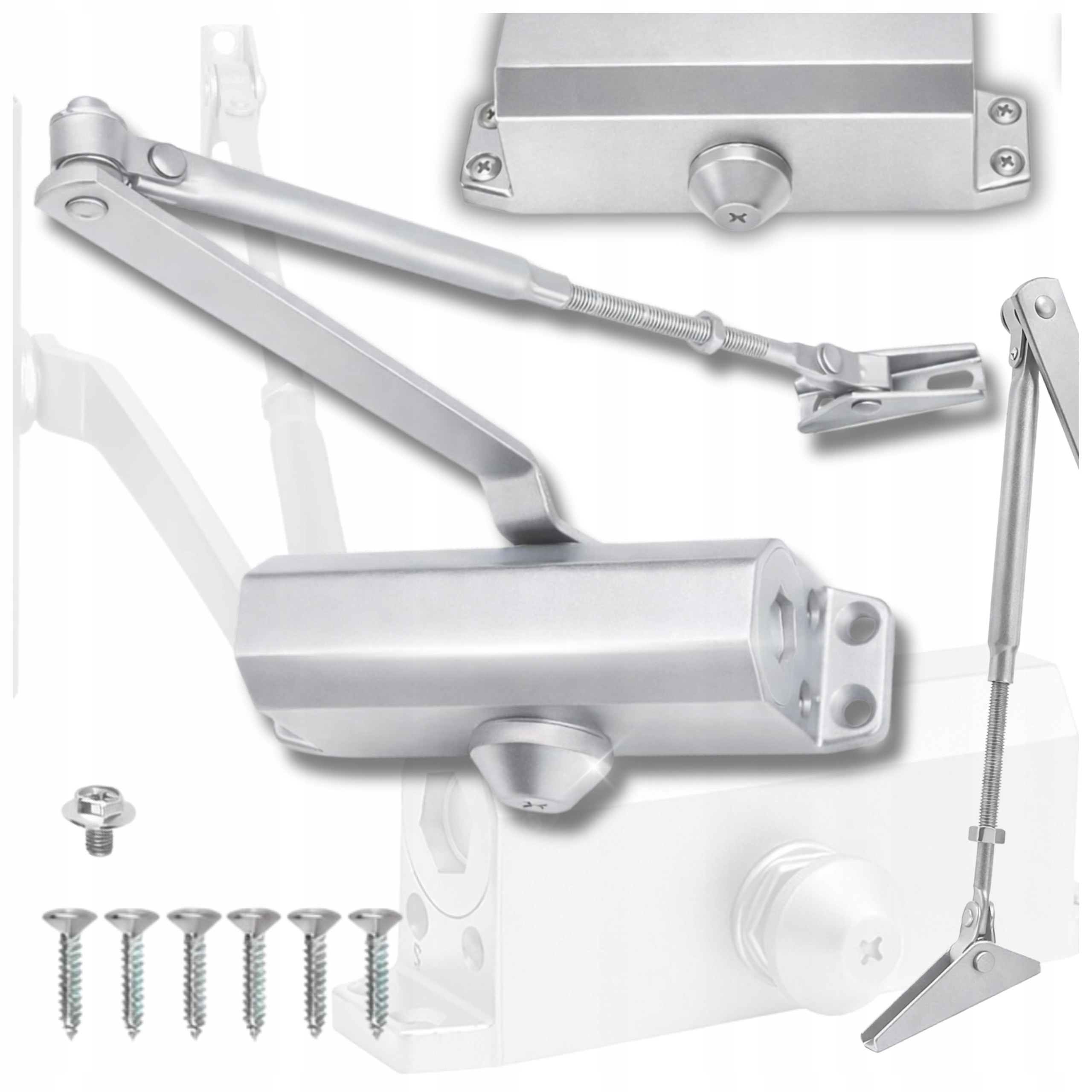 SAMOZAMYKACZ DO DRZWI 60kg DOMYKACZ ZAMYKACZ SAMO DOMYKANIE