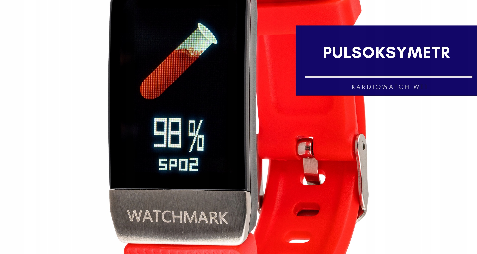 Opaska Zdrowia Smartwatch WT1 Watchmark Smartwatch dla seniora EKG PULS Transmisja danych brak