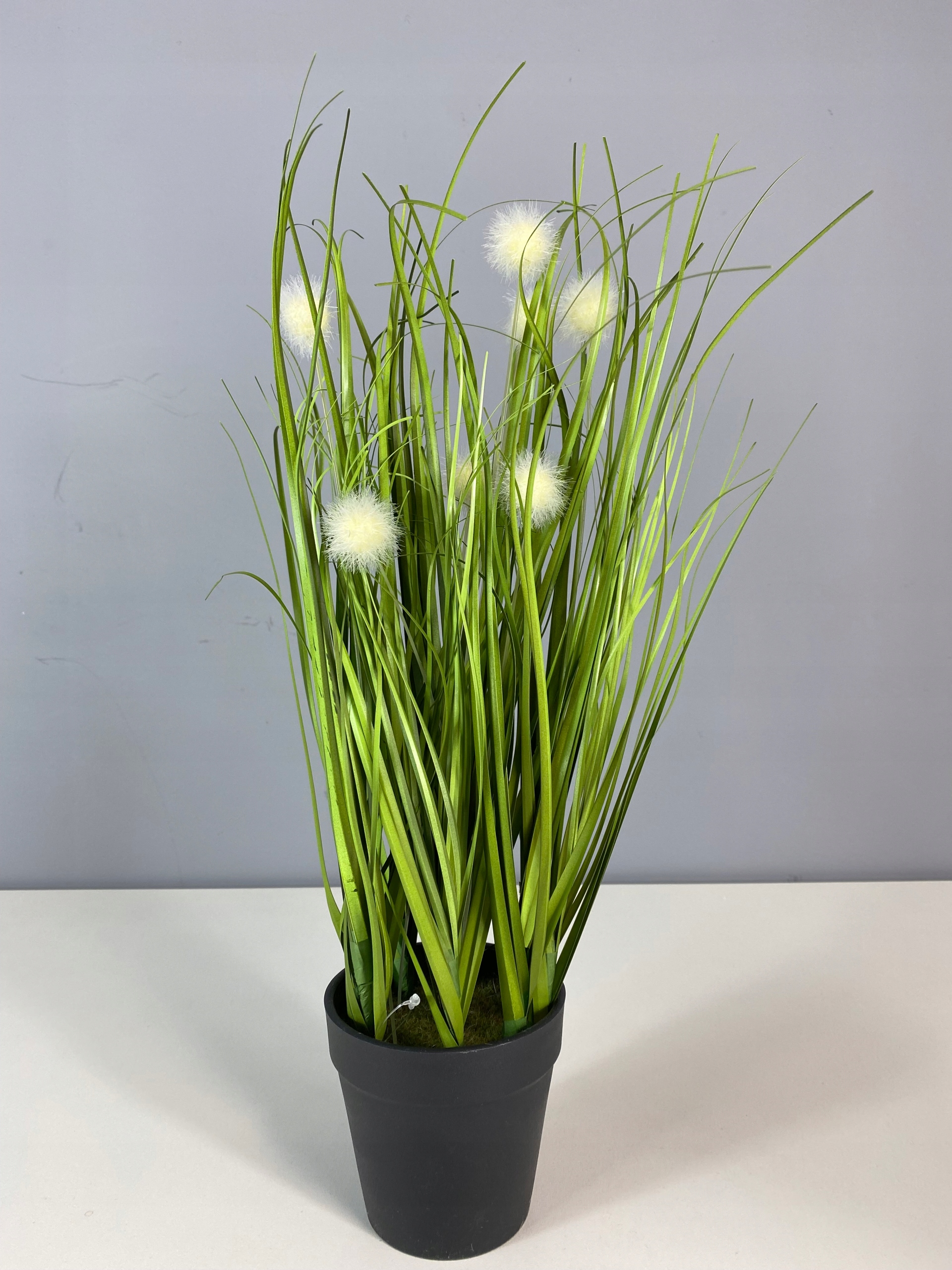 TRAWA SZTUCZNA ROŚLINA W DONICZCE KULKI BIAŁE Kod producenta CV15456