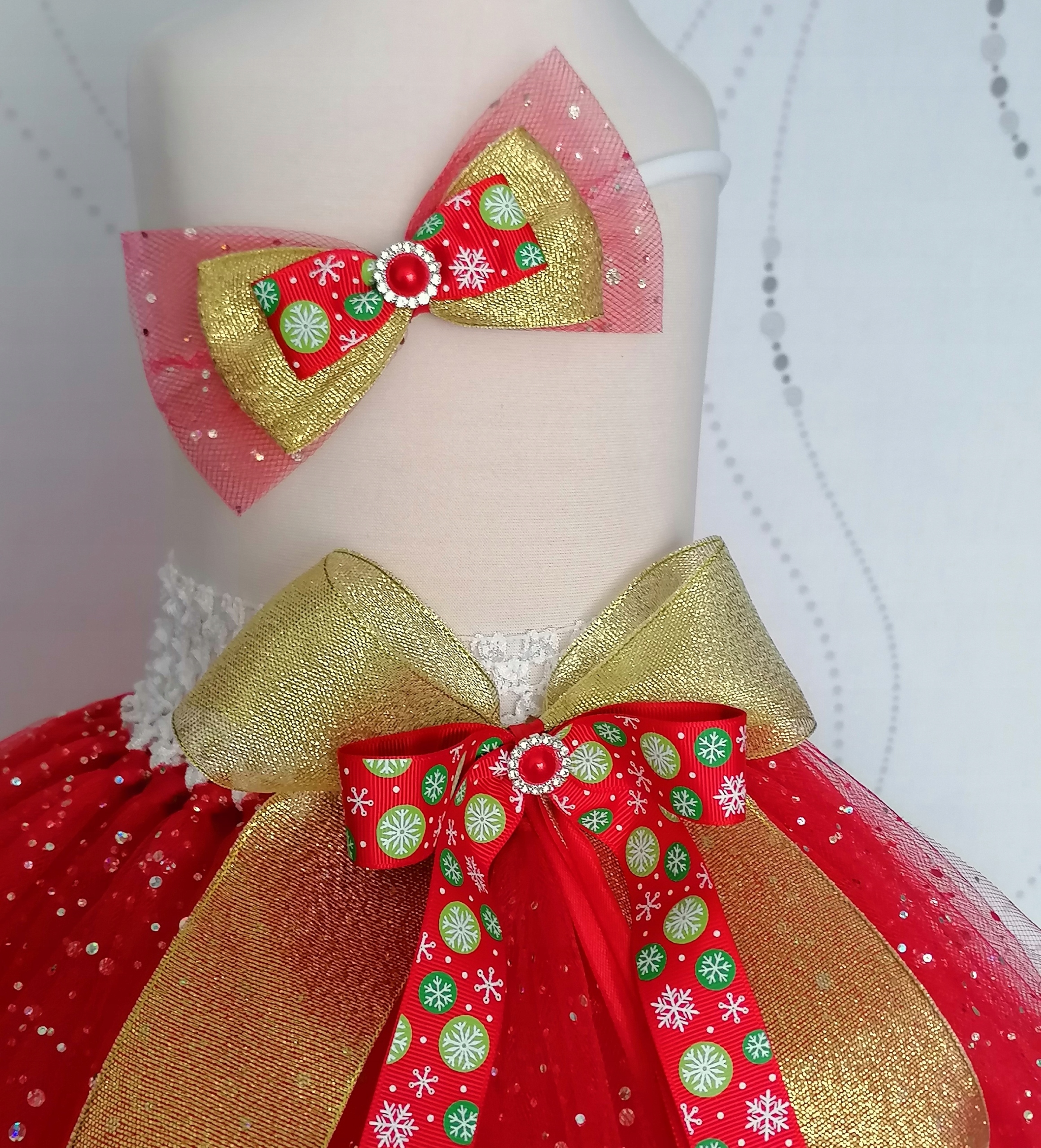 Spódniczka tutu błyszcząca święta świąteczna czerwona Marka Inna marka