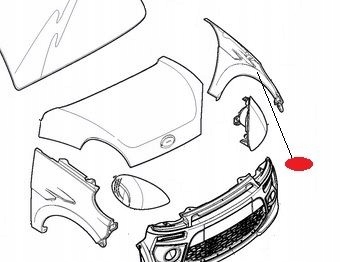 BŁOTNIK LEWY PRZÓD LIGIER JSRC CZARNY ORYGINAŁ