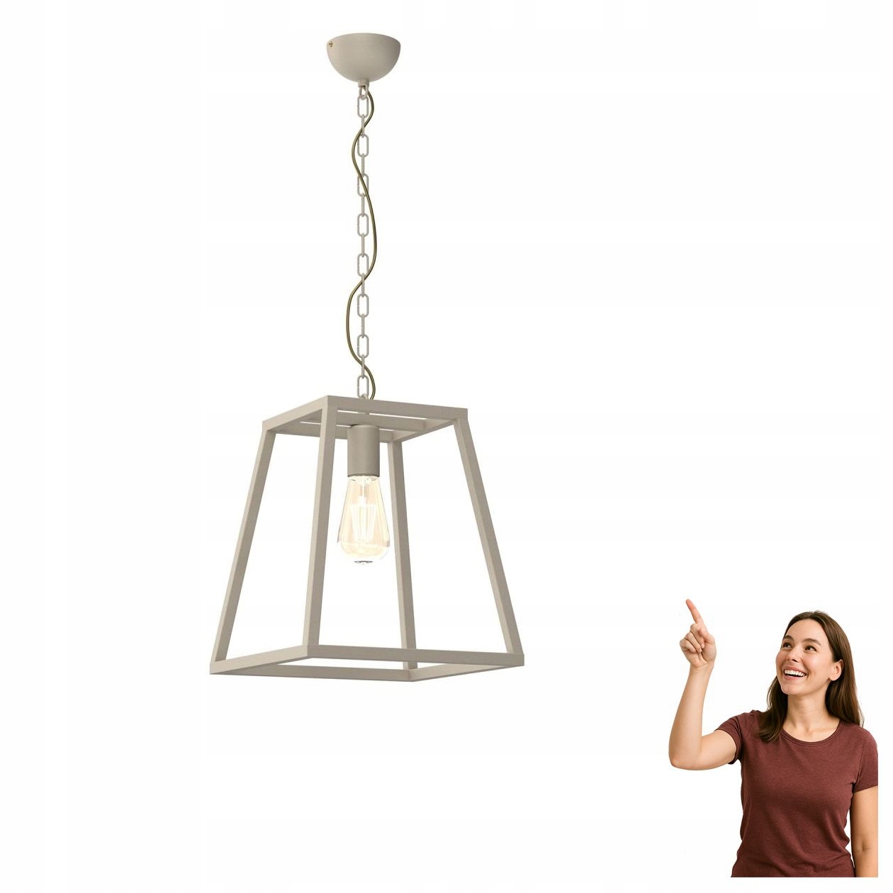 Trapézová závesná klietka Frame 4427 Luminex