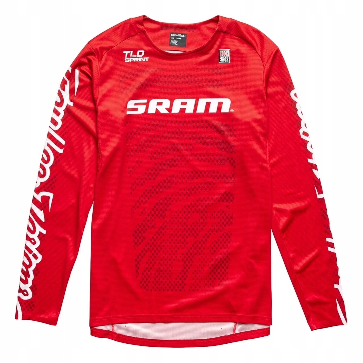 Cyklistický teplákovka Troy Lee Designs Sprint Sram Shifted Fiery Red vel. XL