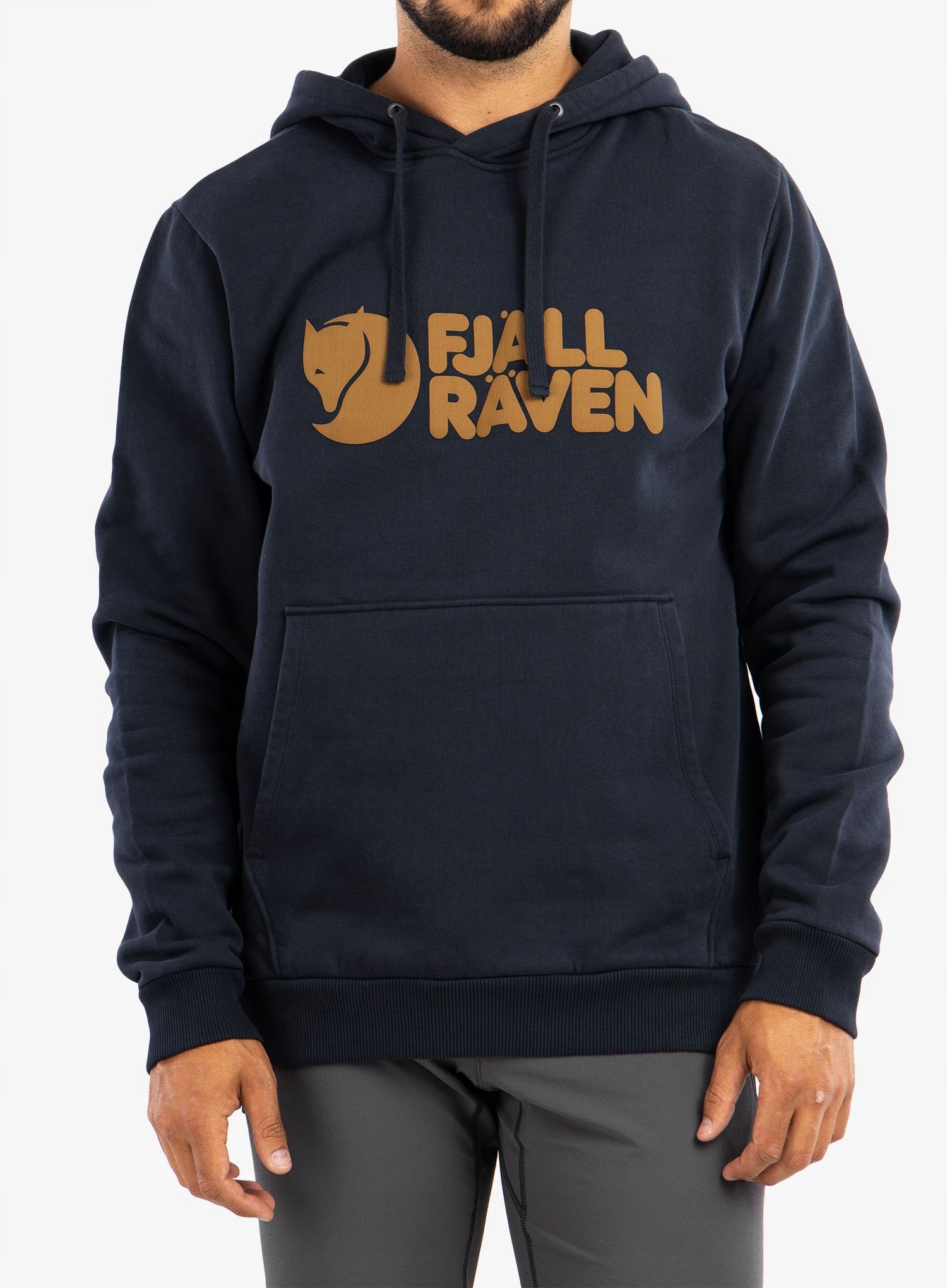 Bluza z kapturem Fjallraven Logo Hoodie dark navy S