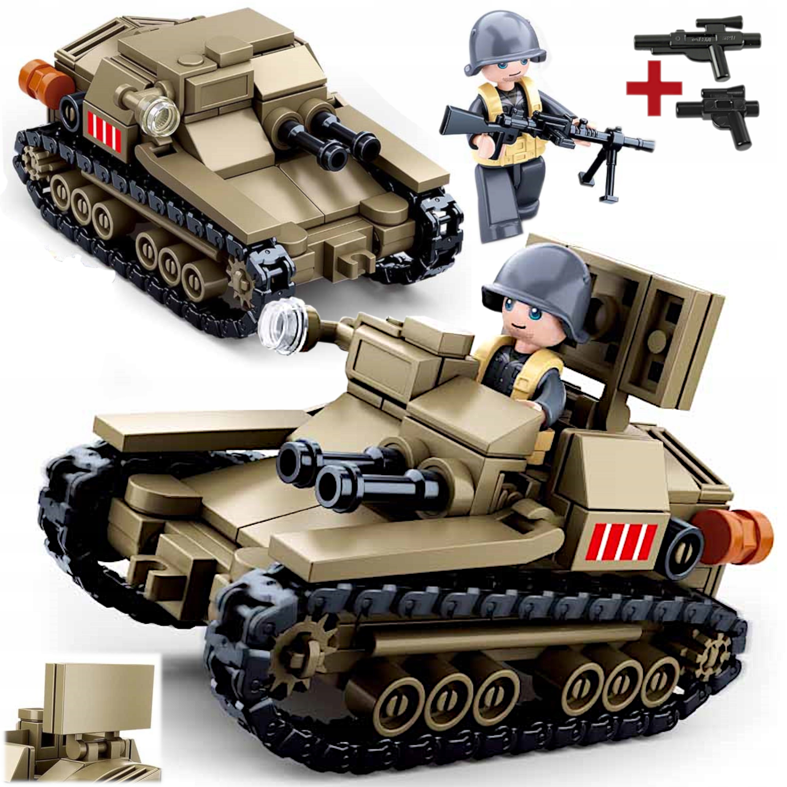 Klocki Czołg Polska Tankietka Tks 1939r. Wojsko Armia Figurka Lego Broń