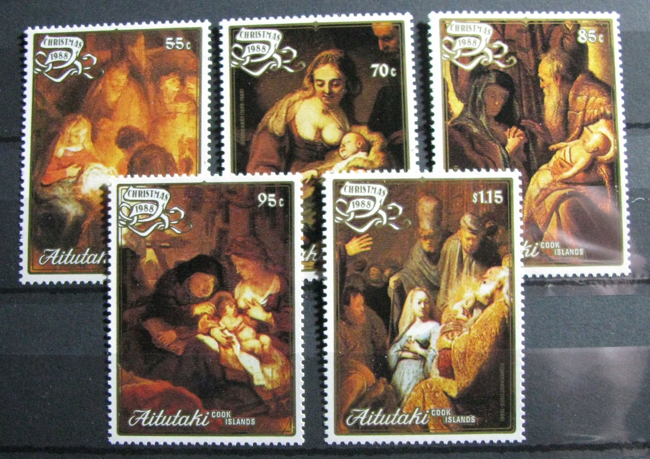 AITUTAKI - Mi 642-646 ** - Boże Narodzenie