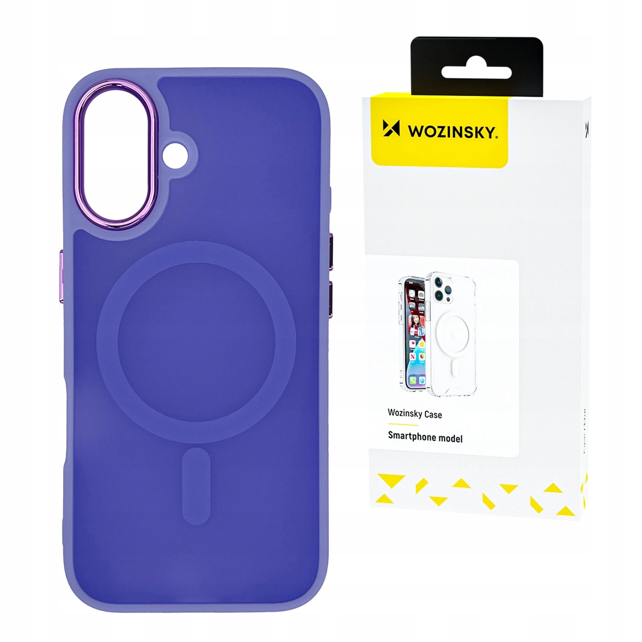Etui Wozinsky Fashion Case MagSafe na Samsung Galaxy S25 fioletowe