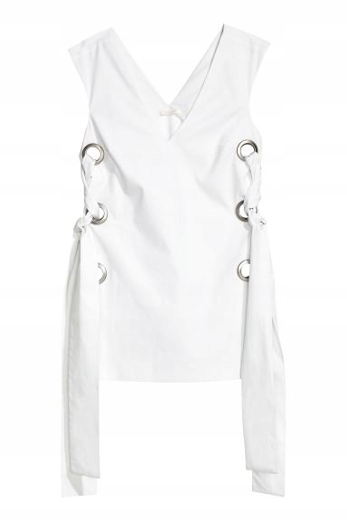 

H&m bluzka top ze sznurowaniem serek 38 M B29