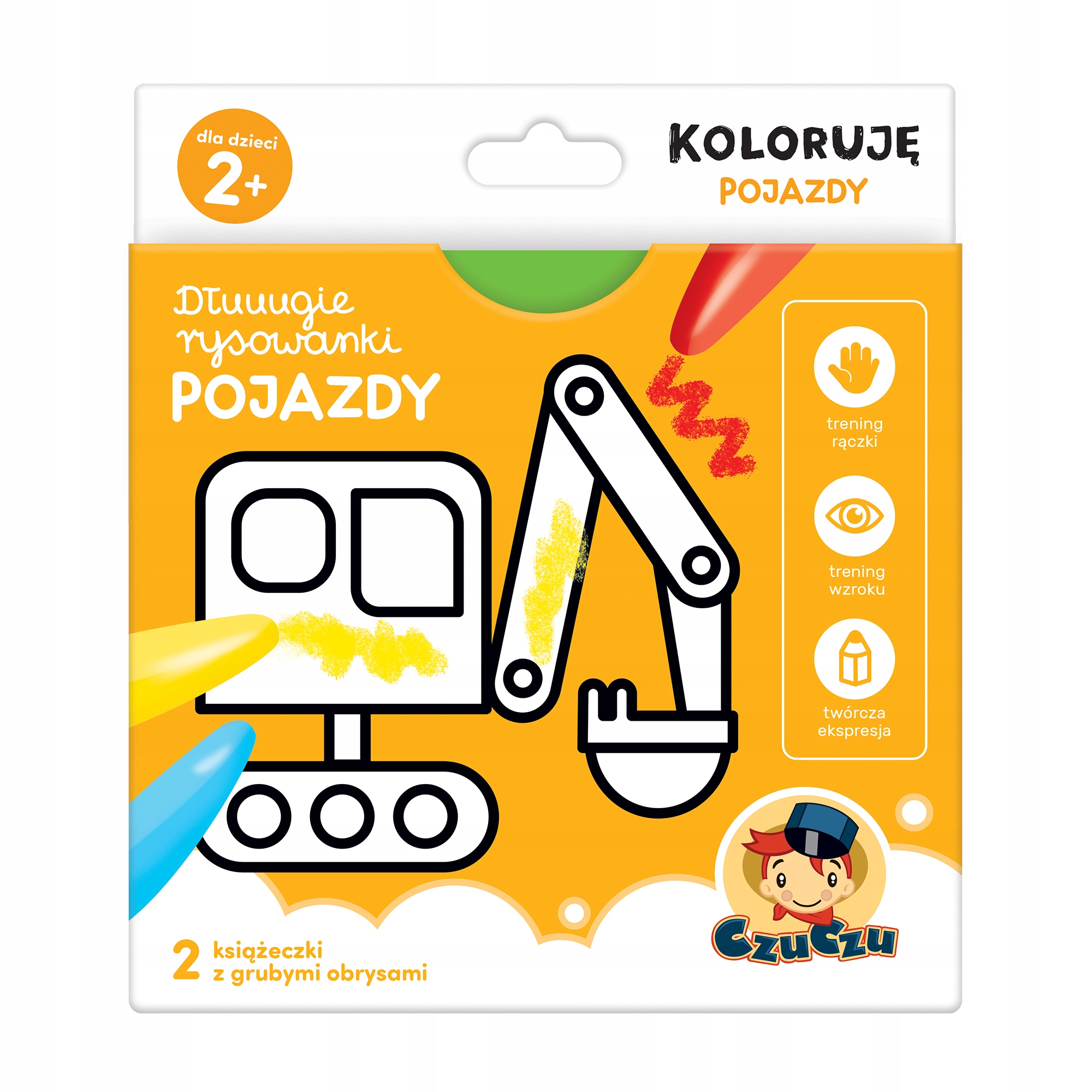 

CzuCzu Koloruję Pojazdy kolorowanka 2+
