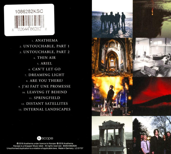 Internal Landscapes The Best Of 2008-2018 Anathema CD