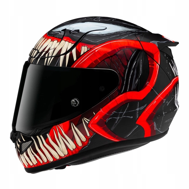 Športová motocyklová prilba Hjc Rpha 12 Venom 3 Marvel Red 2 sklá Darčeky