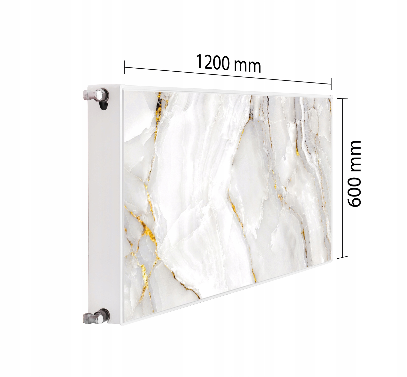 Maskovací Kryt Radiátoru 120x60 Mramorová Podložka Magnet